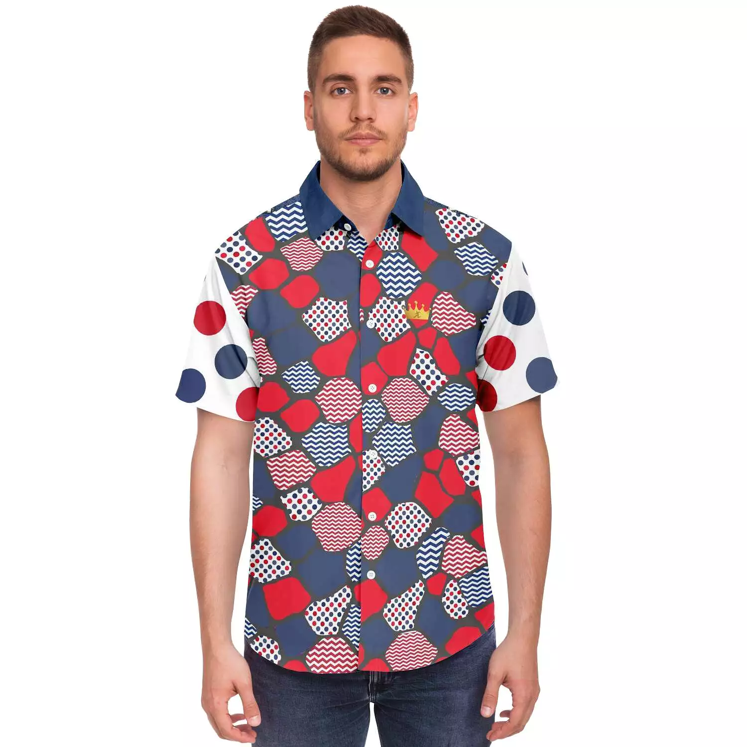 Liberty Pebble Short Sleeve Button Down Shirt