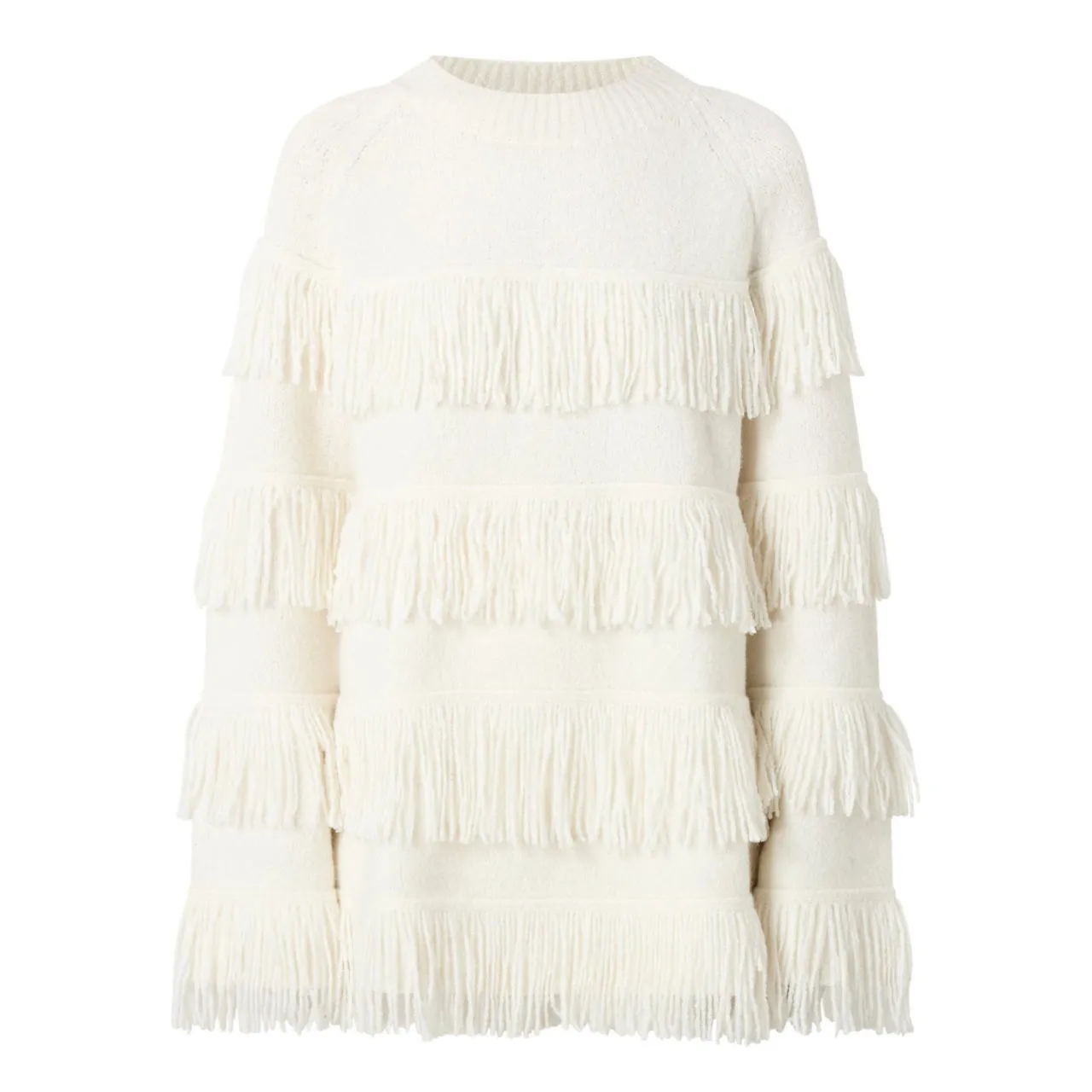 LISA YANG Agneta Tassel Sweater - Cream