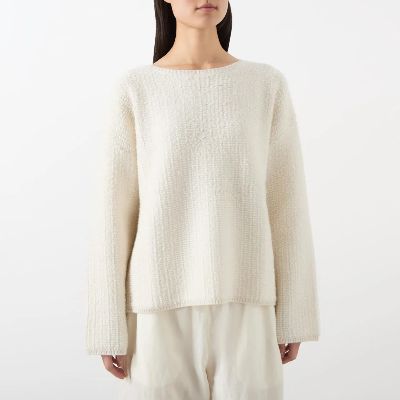 LISA YANG Elsa Cashmere Sweater - Cream