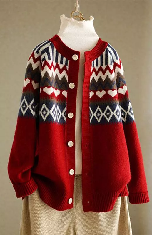 Loose Ladies Cardigan Sweater