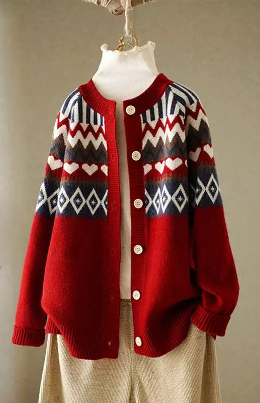 Loose Ladies Cardigan Sweater