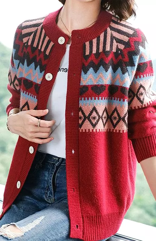 Loose Ladies Cardigan Sweater