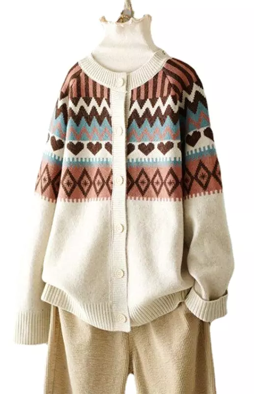 Loose Ladies Cardigan Sweater