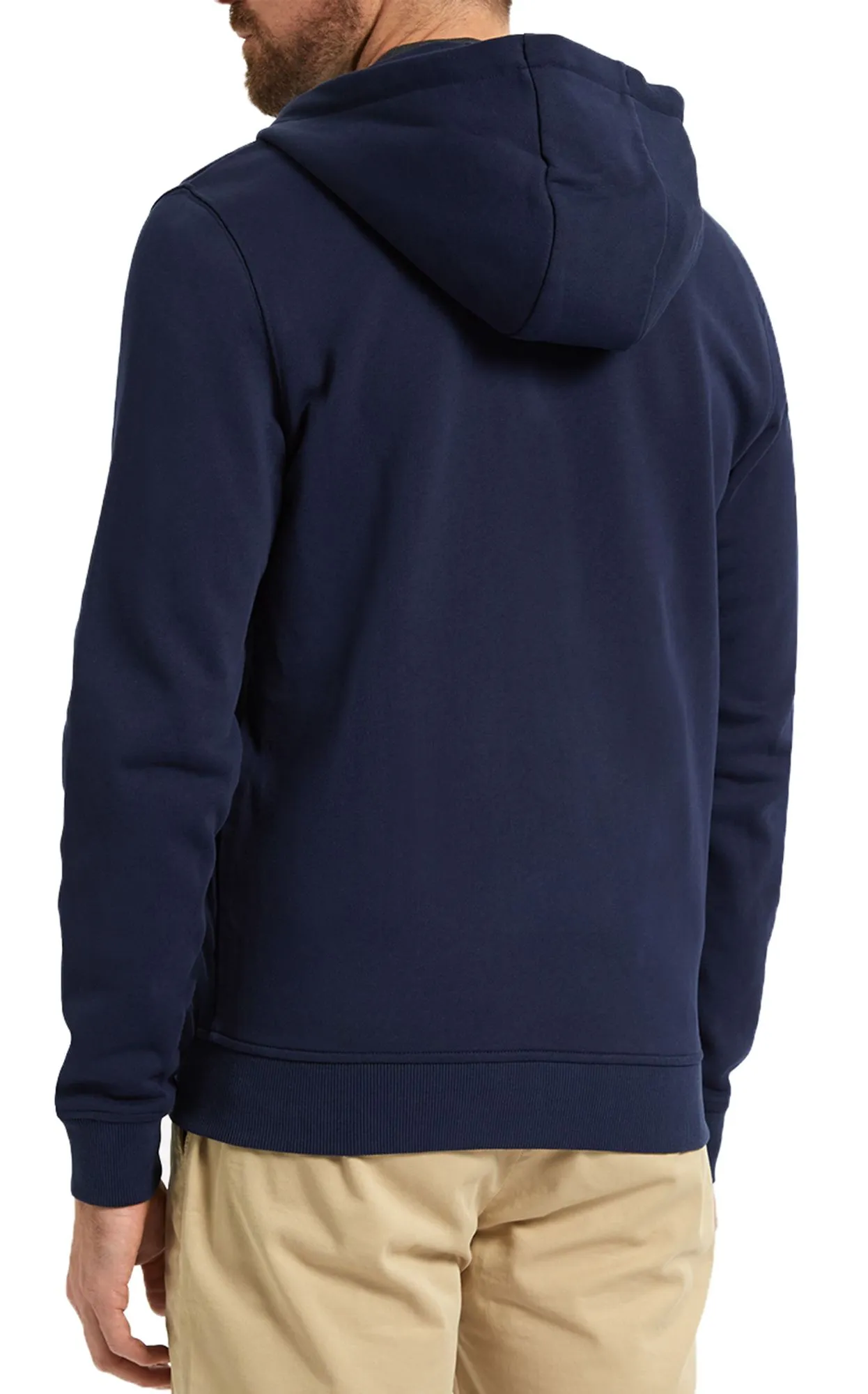 Lyle & Scott Sweatshirt Zip Up Plain Hoodie Navy