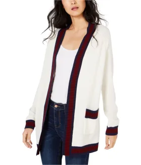 Maison Jules Womens Varisty Stripe Cardigan Sweater