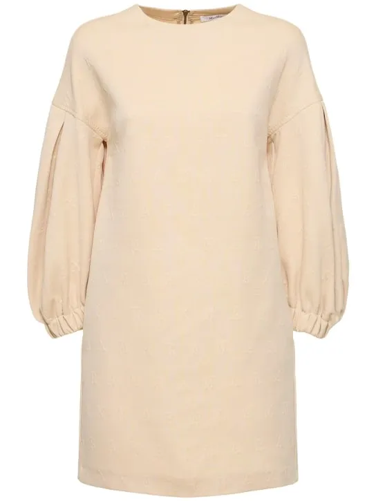 Max Mara   Cotton jersey mini dress w/ drawstring 