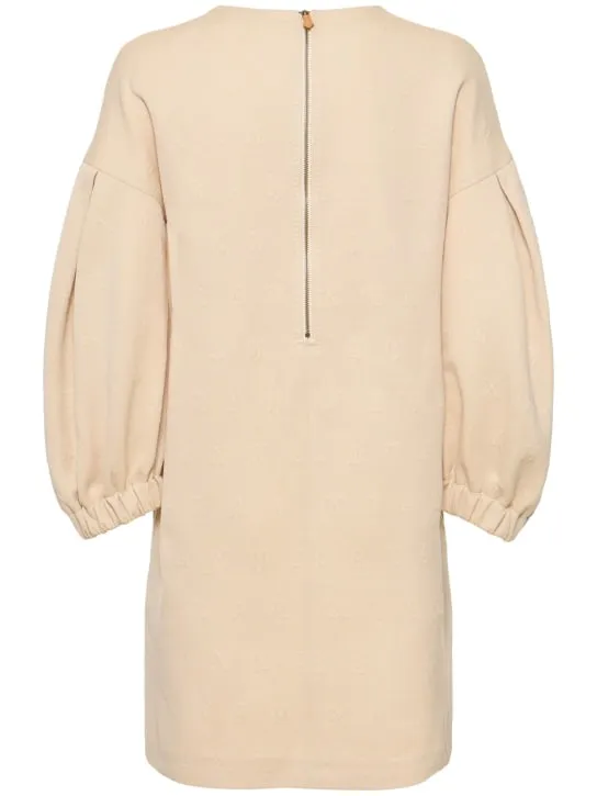 Max Mara   Cotton jersey mini dress w/ drawstring 