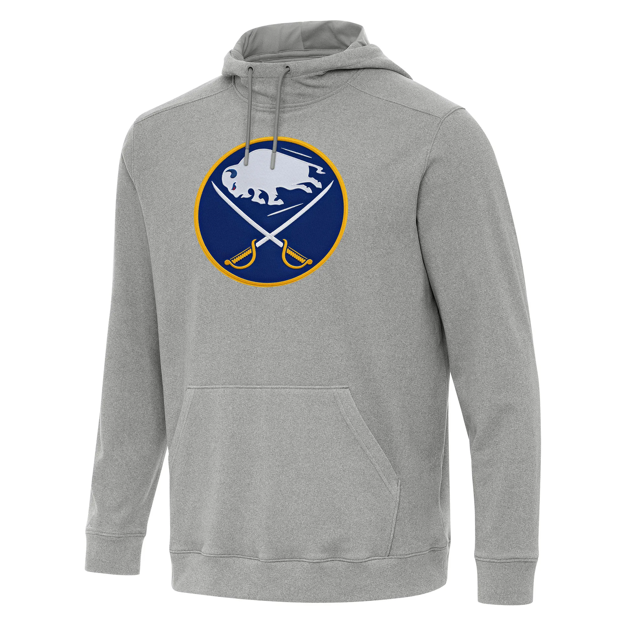 Men's Buffalo Sabres Antigua Heather Gray Cloud Pullover Hoodie