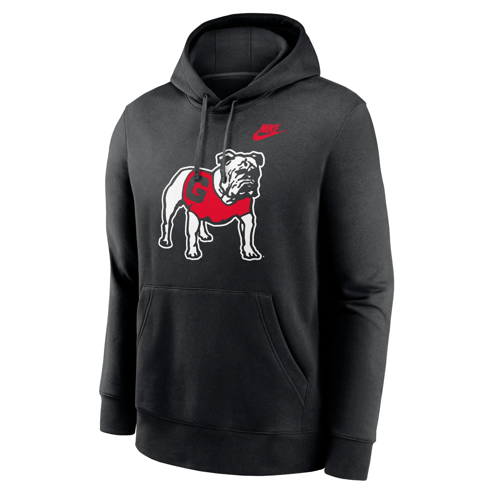 Men's Nike Black Georgia Bulldogs Legacy Logo Club Fleece Pullover Hoodie