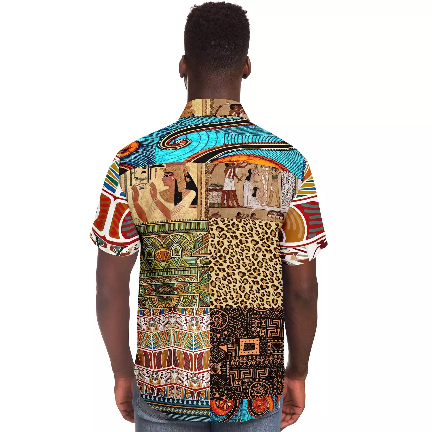 Mother Lode African Print Button Down Shirt