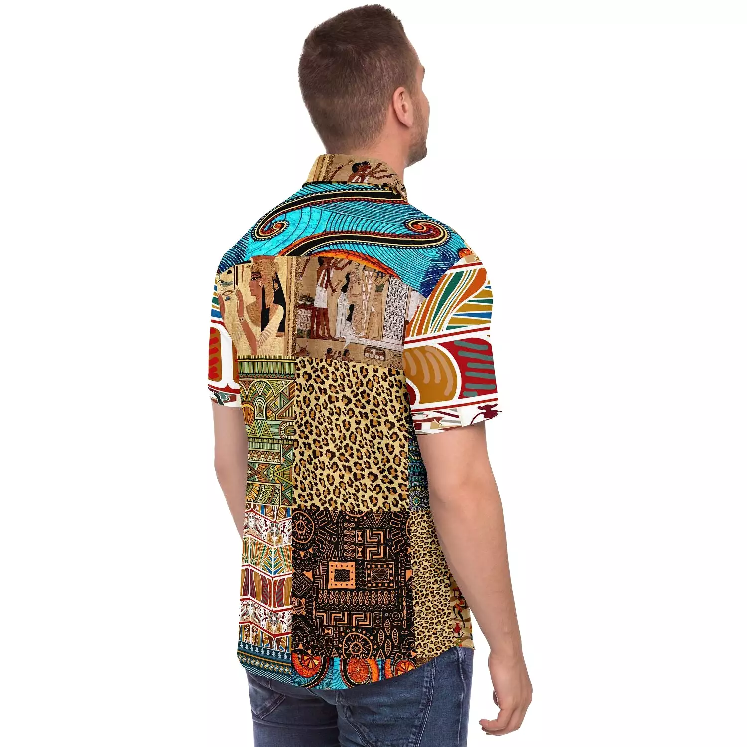 Mother Lode African Print Button Down Shirt