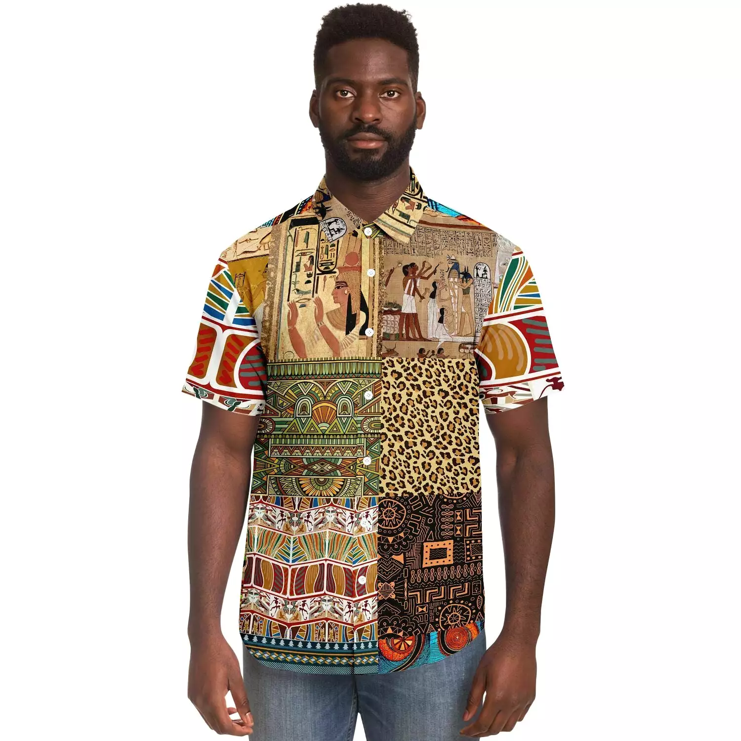 Mother Lode African Print Button Down Shirt