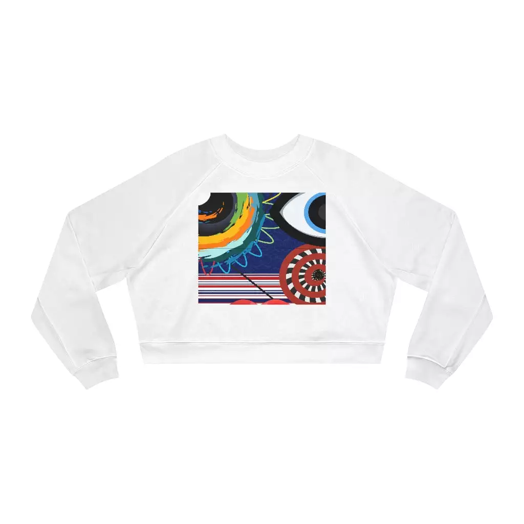 My Picasso Cropped Fleece Pullover