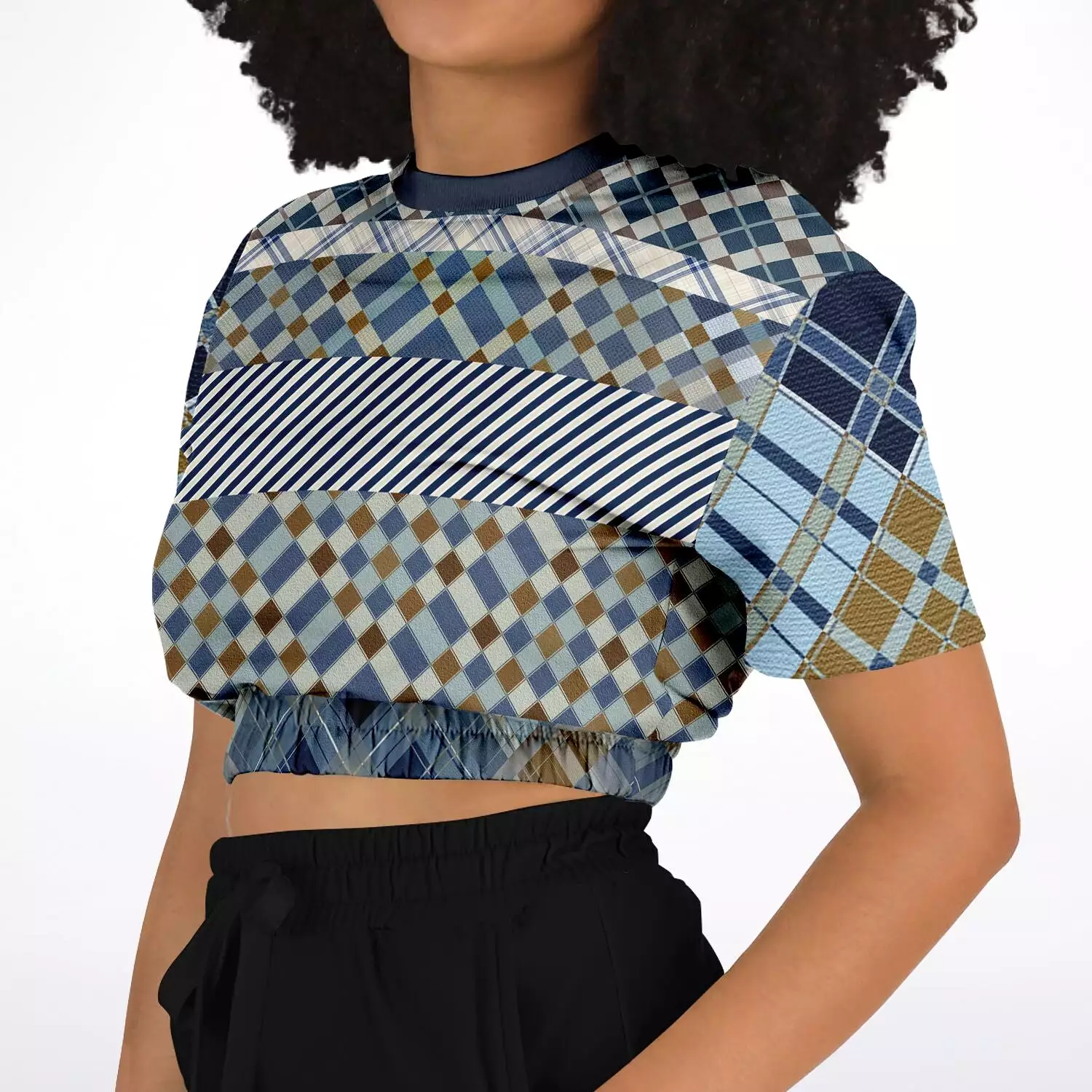 Nassau Short Sleeve Cropped Eco-Poly Sweater