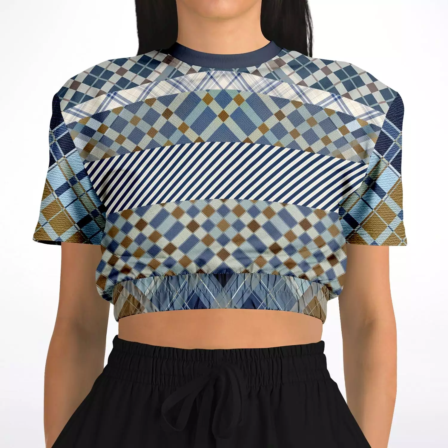 Nassau Short Sleeve Cropped Eco-Poly Sweater