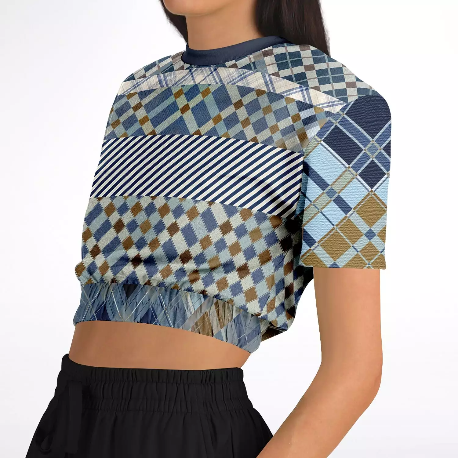 Nassau Short Sleeve Cropped Eco-Poly Sweater