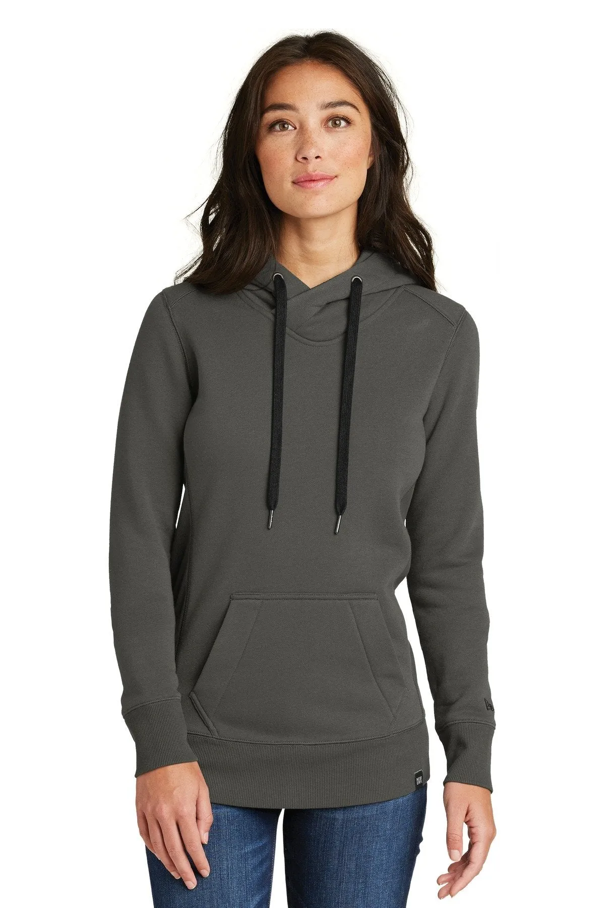 New Era Ladies French Terry Pullover Hoodie LNEA500 Graphite