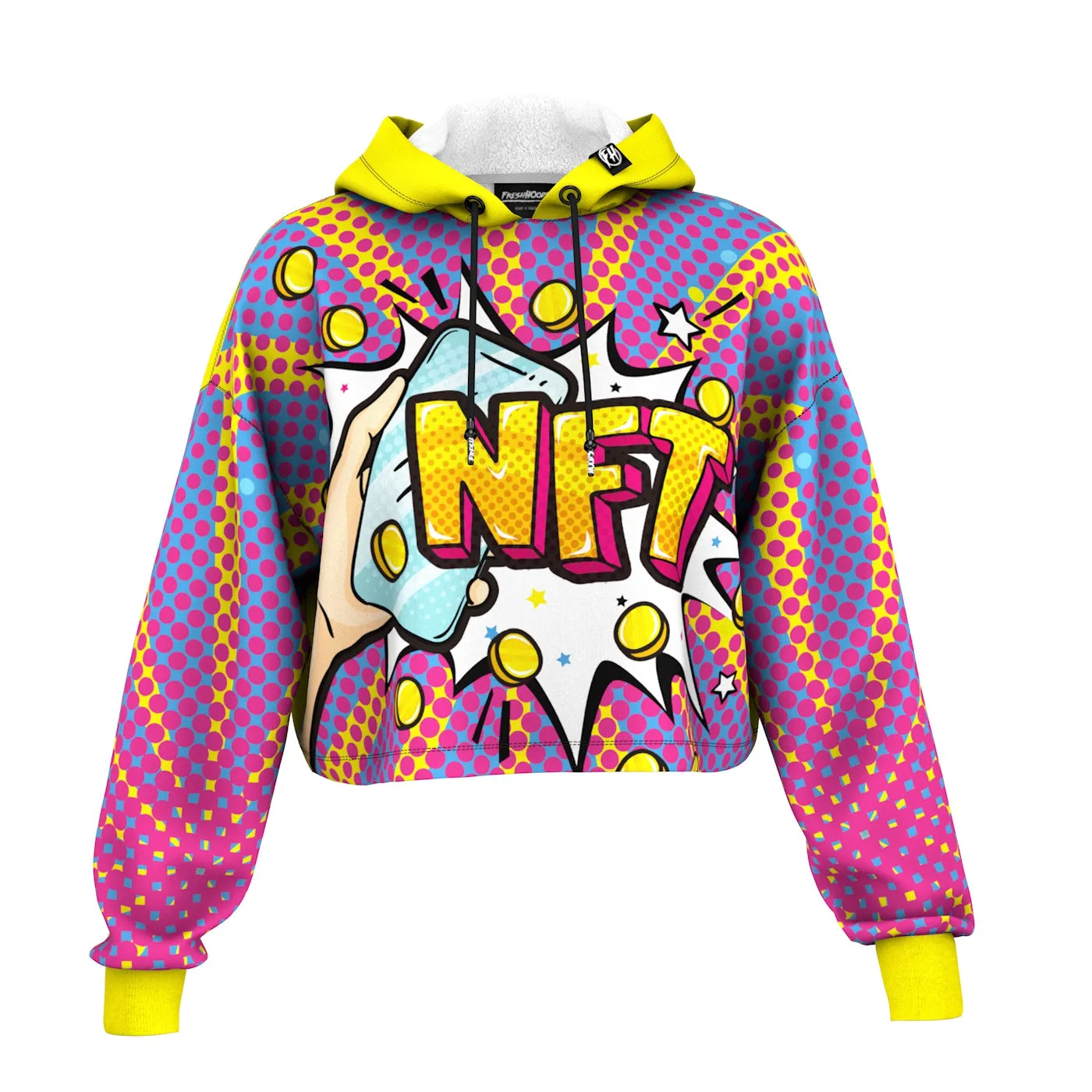 NFT Cropped Hoodie