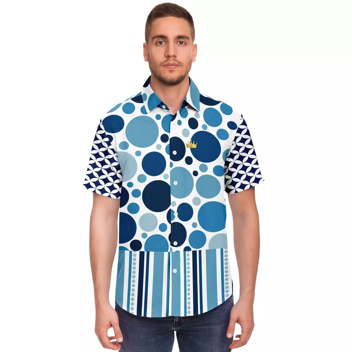 Oceans 20 Short Sleeve Button Down Shirt