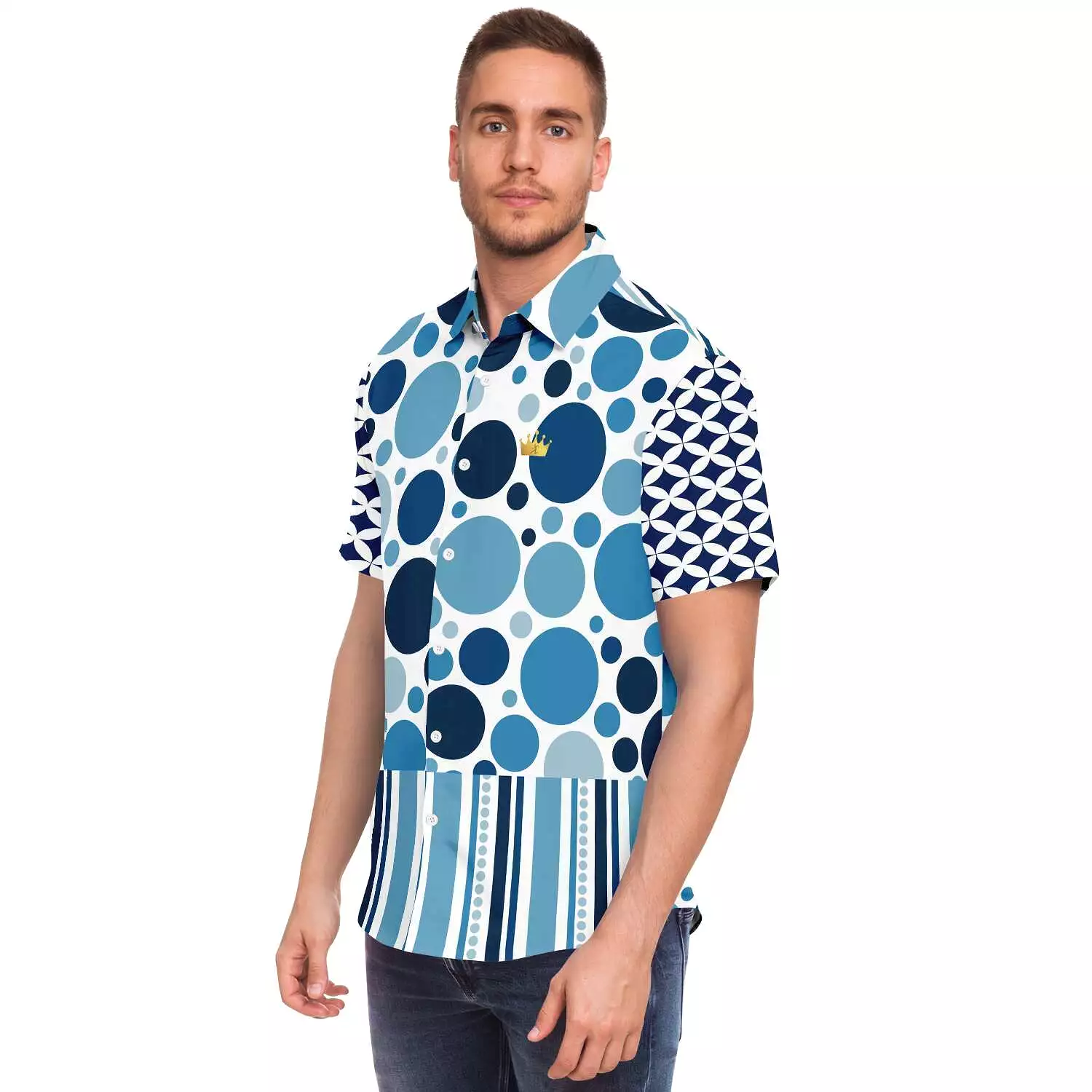 Oceans 20 Short Sleeve Button Down Shirt