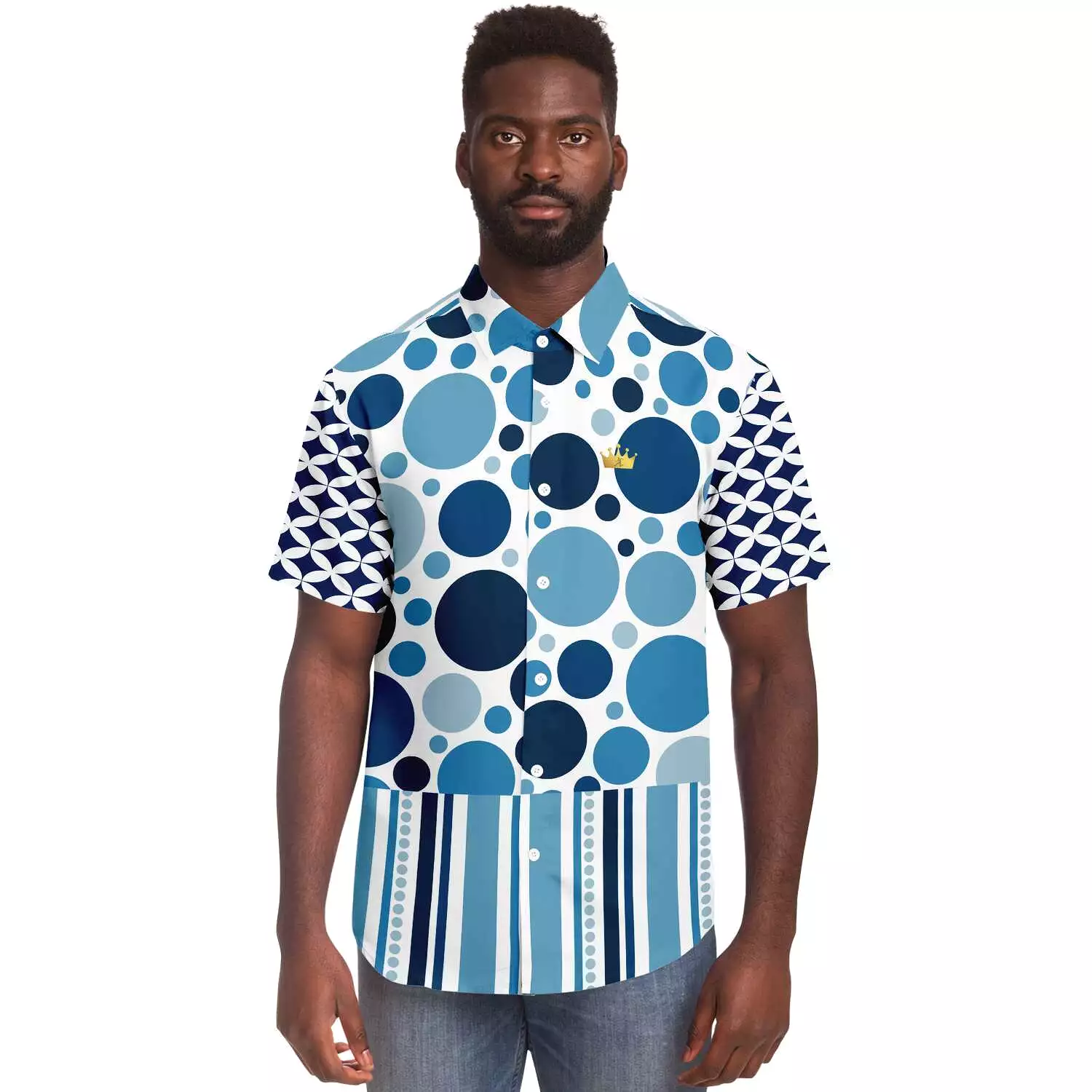 Oceans 20 Short Sleeve Button Down Shirt