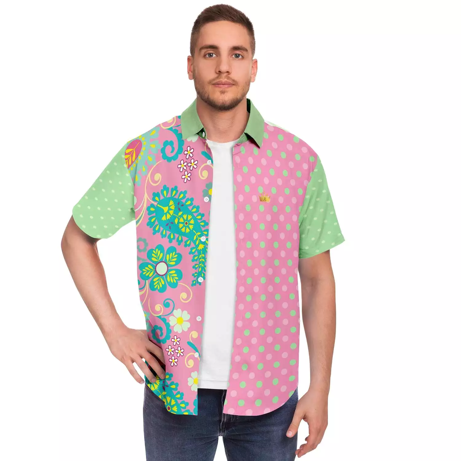 Paisley Park Short Sleeve Button Down Shirt