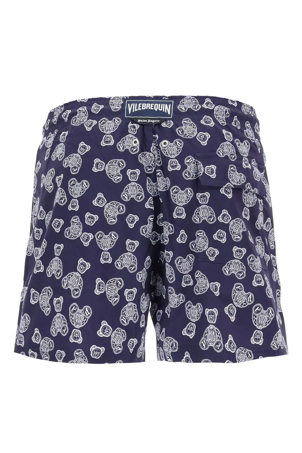 Palm Angels Teddy Print Drawstring Swim Shorts