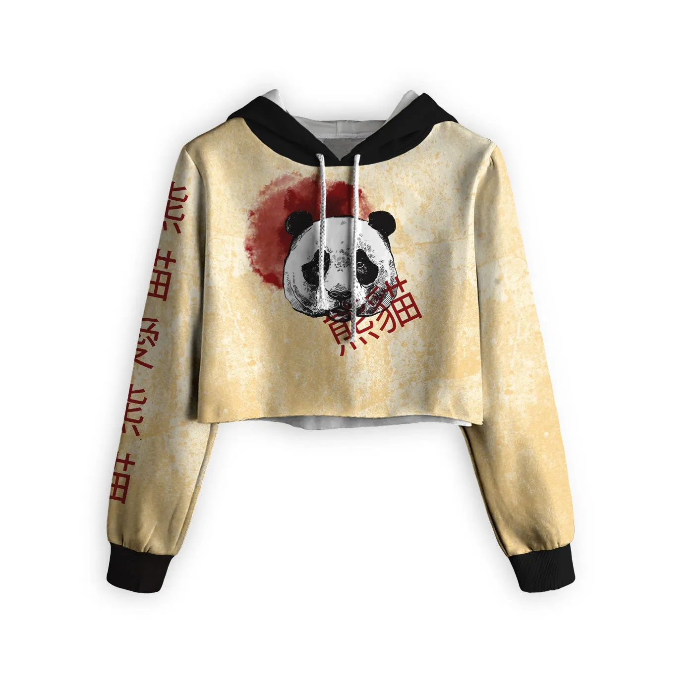 PANDA Cropped Hoodie