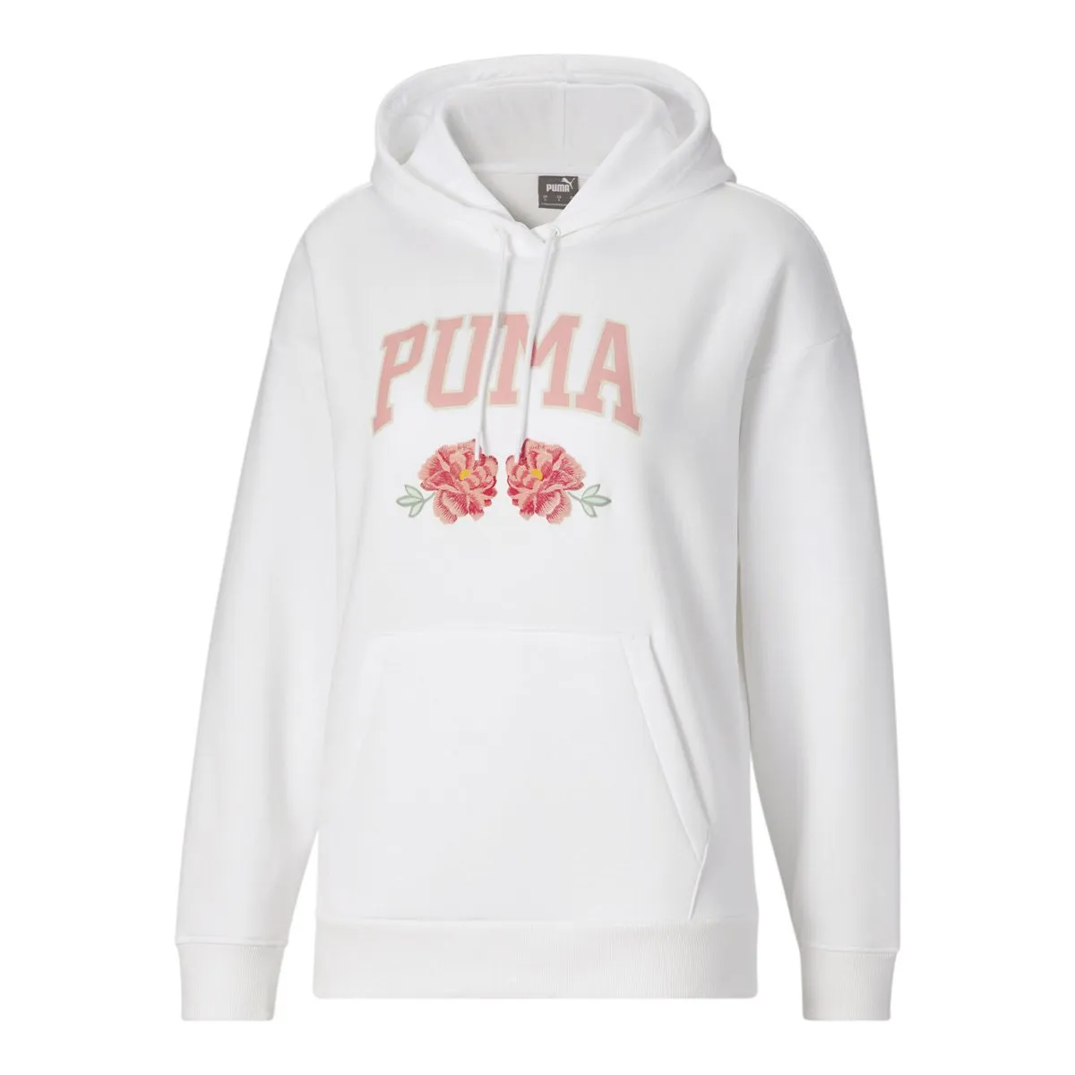 Puma Women's Floral Hoodie Fleece Athletic Apparel