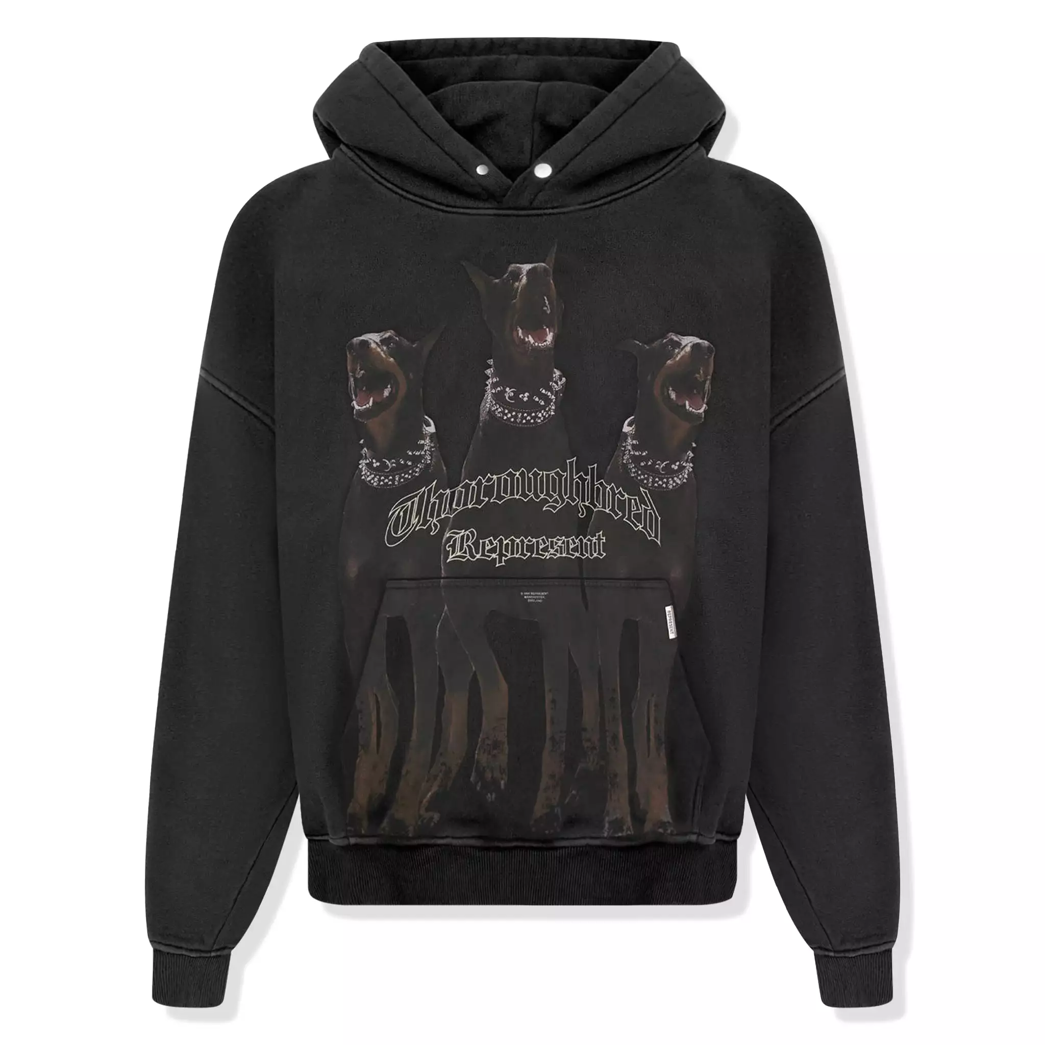 Represent Thoroughbred Vintage Black Hoodie