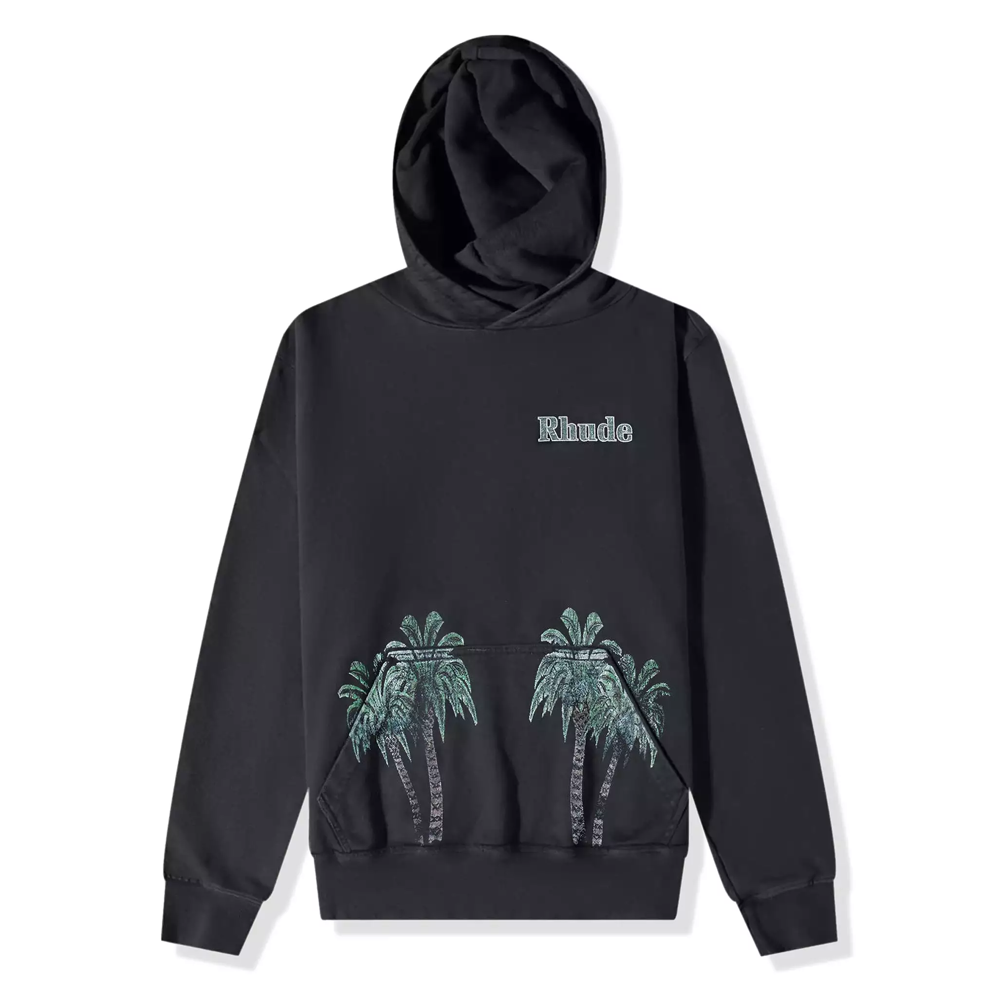 Rhude Port De Gustavia Vintage Black Hoodie