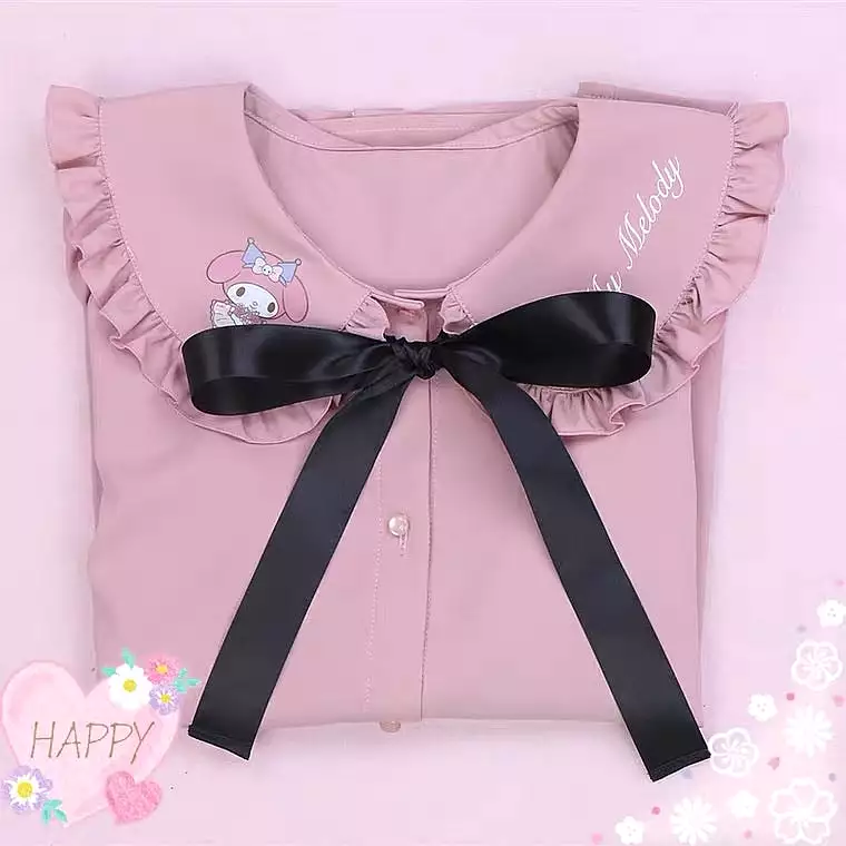 Sanrio character shirt blouse doll collar mymelody kuromi cinnamoroll