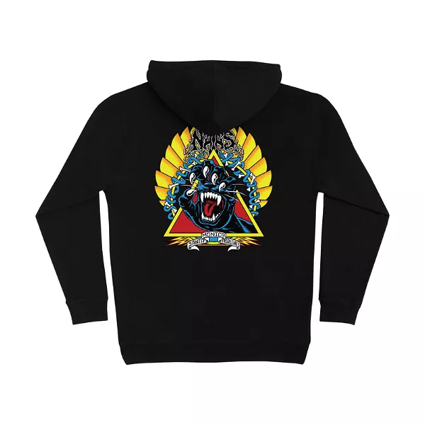 Santa Cruz Mens Natas Screaming Panther Pullover Hoodie - Black