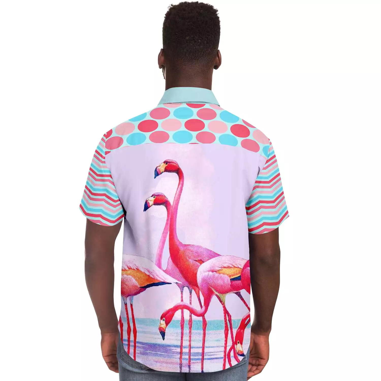 South Beach Short Sleeve Button Down Shirt