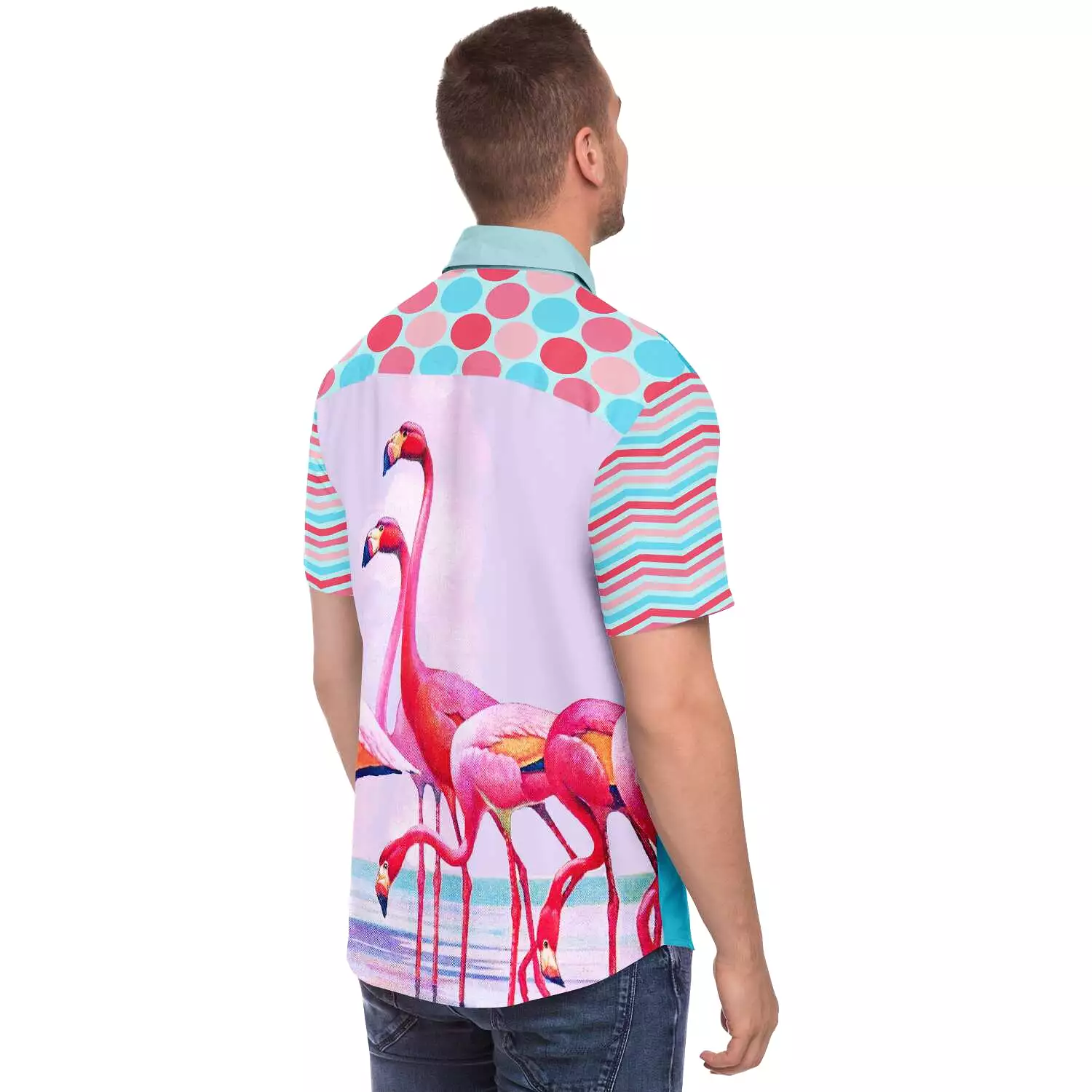 South Beach Short Sleeve Button Down Shirt