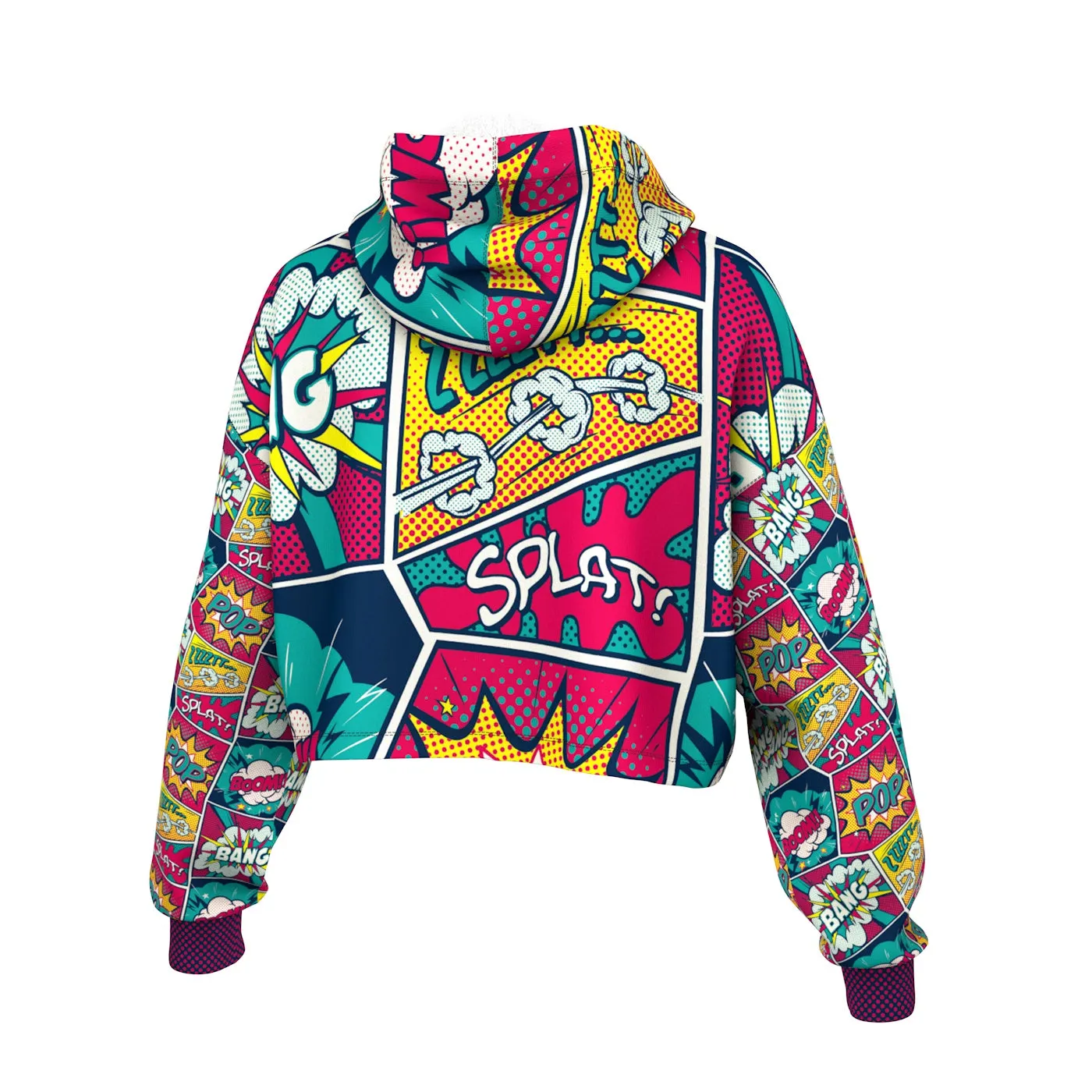 Splat Cropped Hoodie