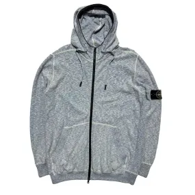 Stone Island Blue Grain Full Zip Hoodie