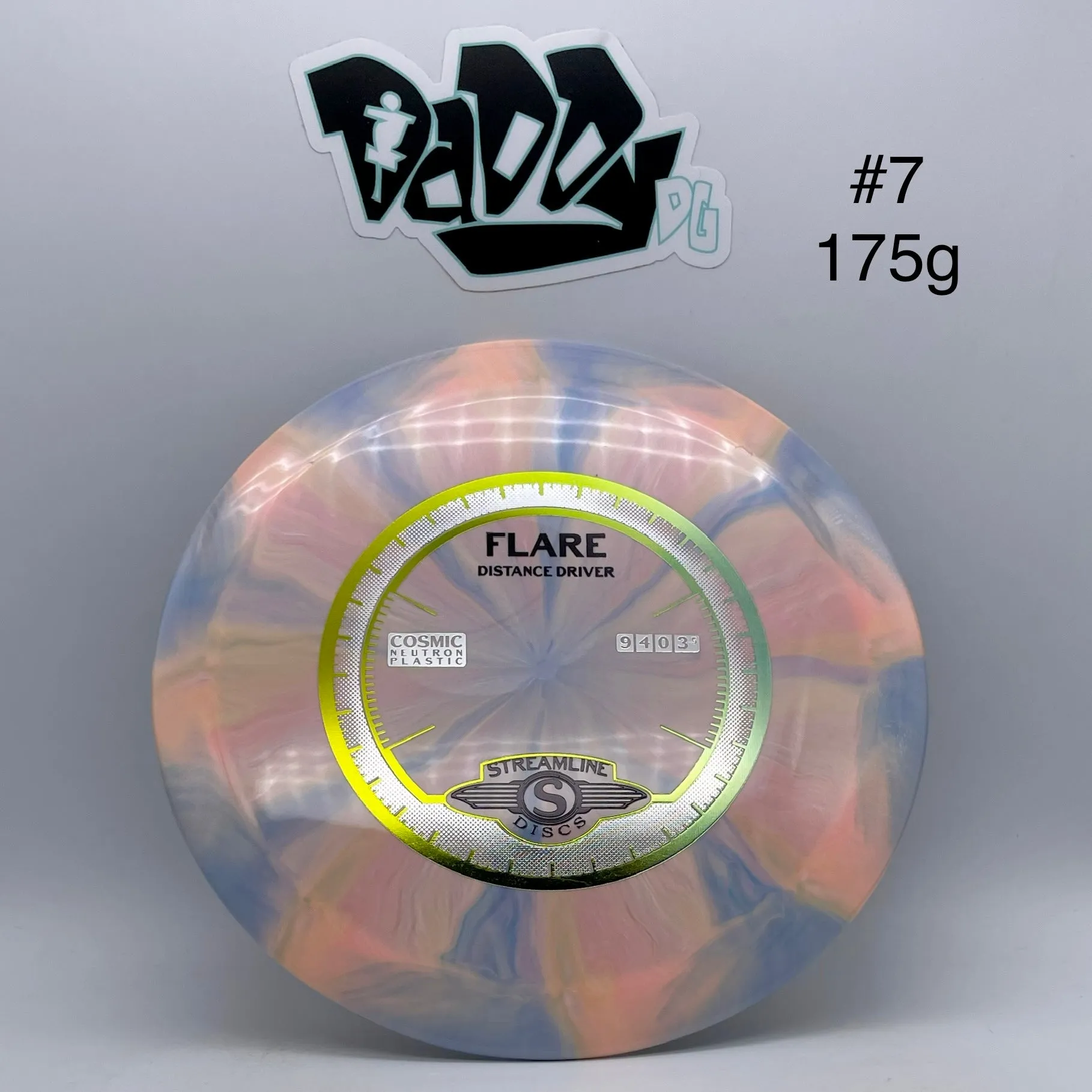 Streamline Discs Cosmic Neutron Flare