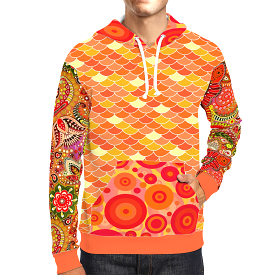 Tangerine Kiss Unisex Pullover Hoody