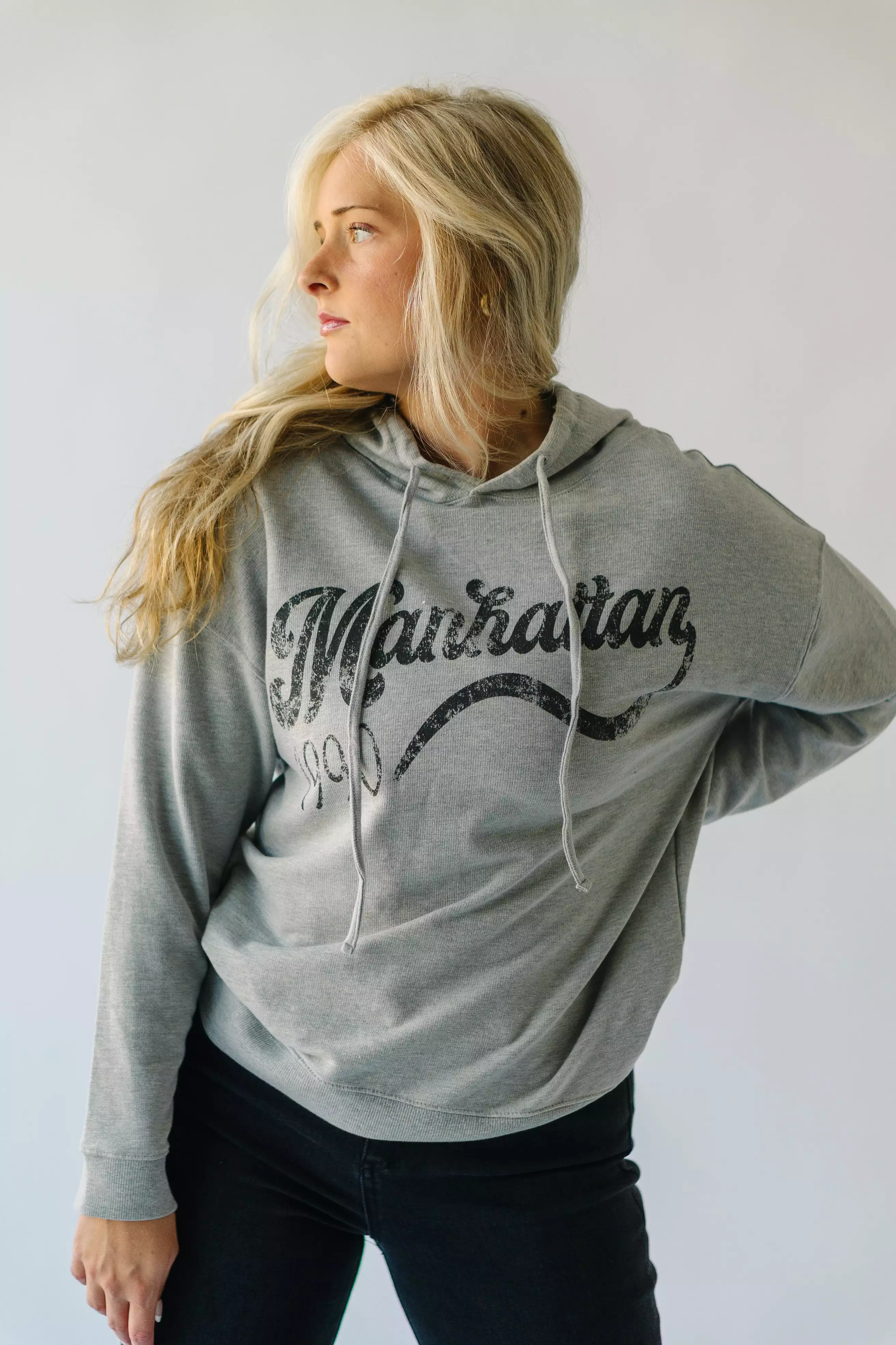 The Manhattan Hoodie in Heather Grey + Charcoal