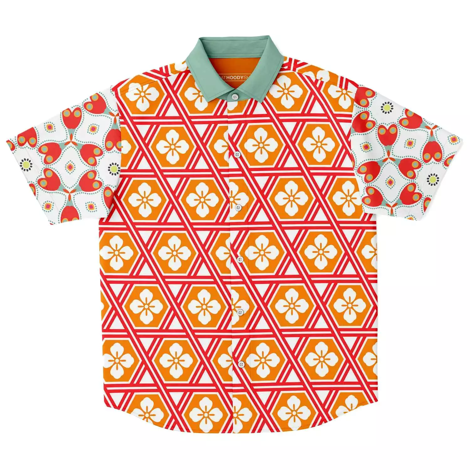 Tokyo Sunset Short Sleeve Button Down Shirt