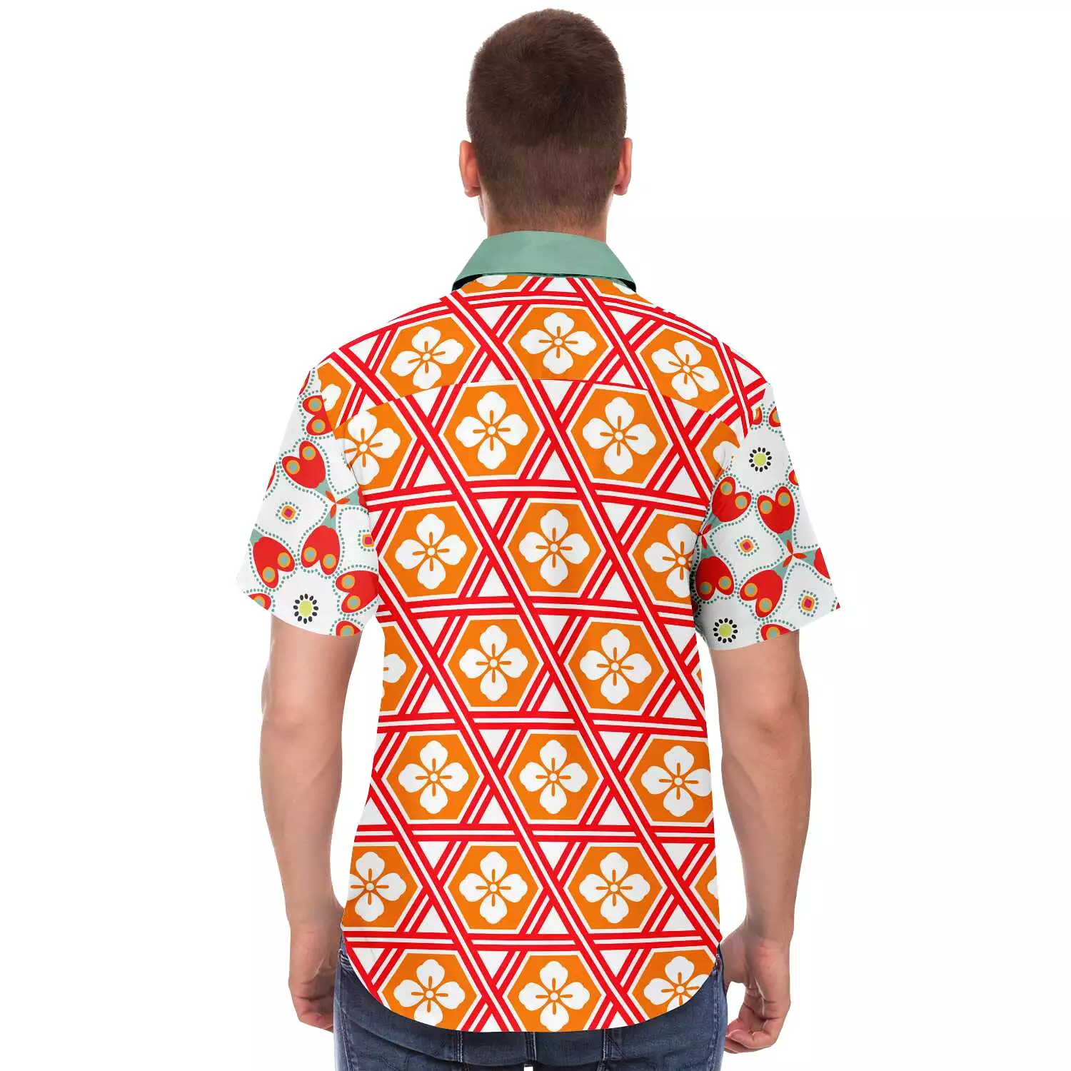 Tokyo Sunset Short Sleeve Button Down Shirt