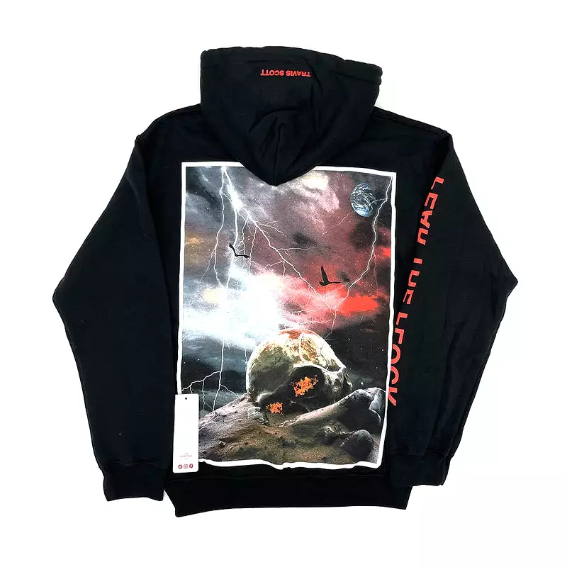 Travis Scott Bird's Eye View Fear the Flock Black Hoodie