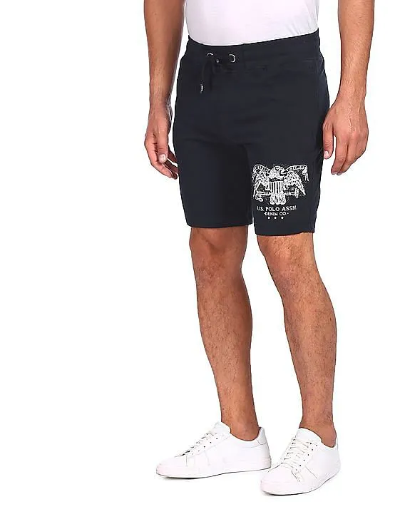 U.S. Polo Assn. Denim Co. Drawstring Waist Logo Shorts