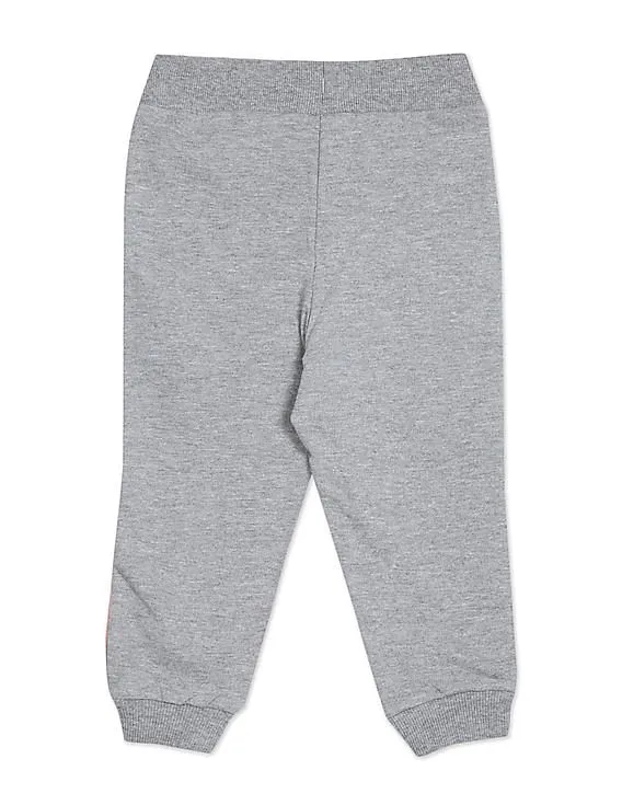 U.S. Polo Assn. Kids Drawstring Waist Heathered Joggers