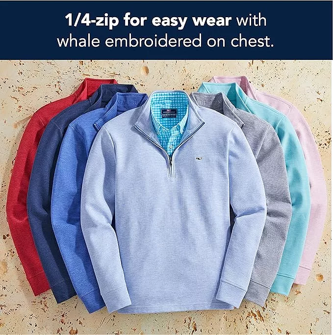 Vineyard Vines Saltwater Quarter-Zip Pullover Sweater