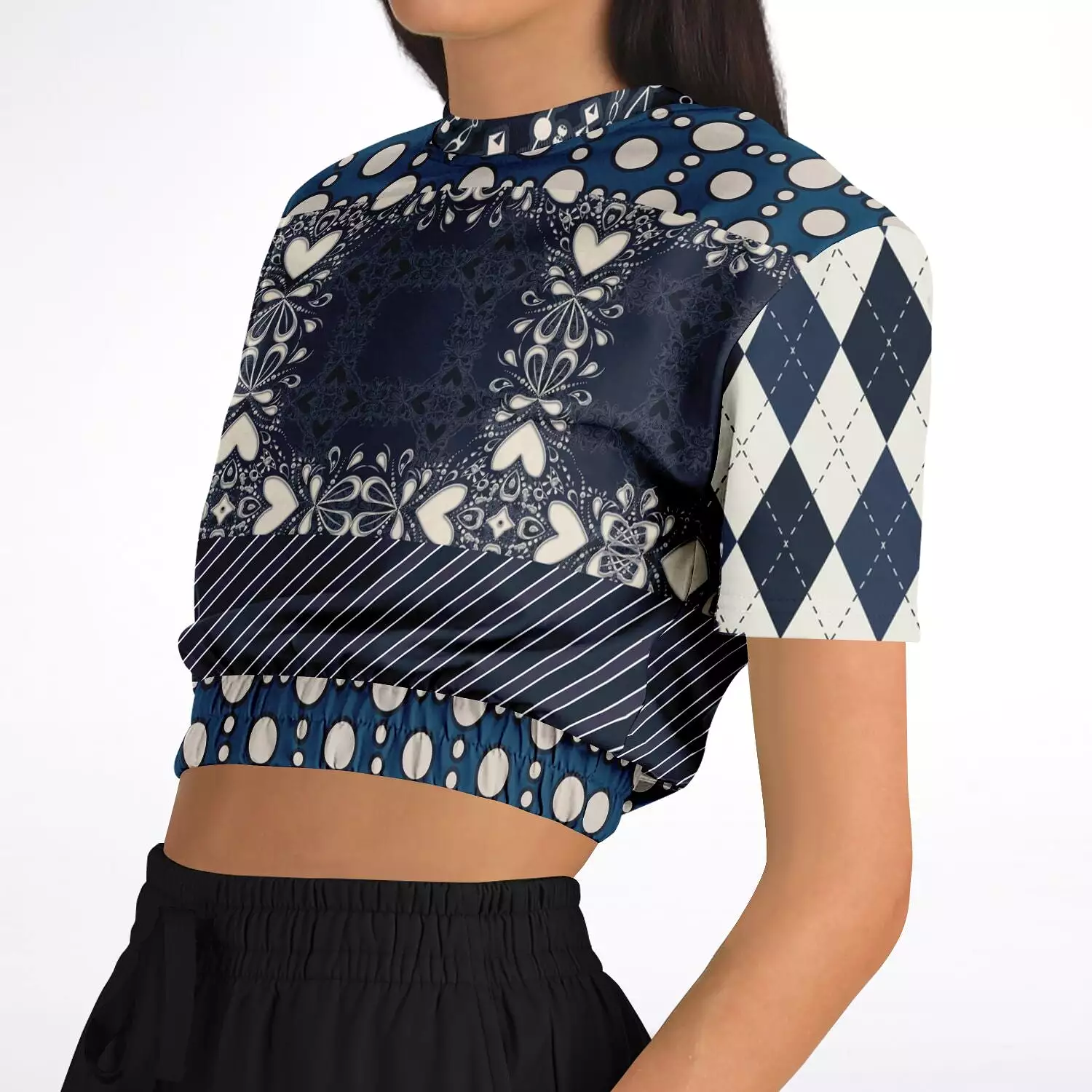 Waterloo Short Sleeve Cropped Eco-Poly Sweater