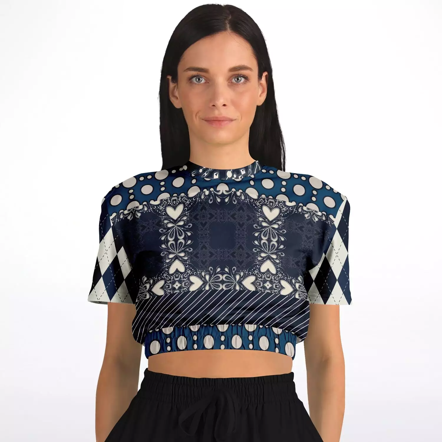 Waterloo Short Sleeve Cropped Eco-Poly Sweater