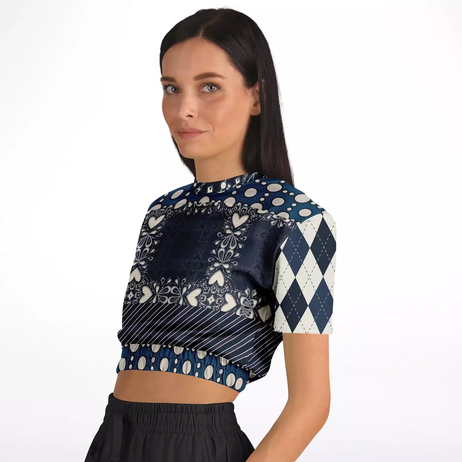 Waterloo Short Sleeve Cropped Eco-Poly Sweater