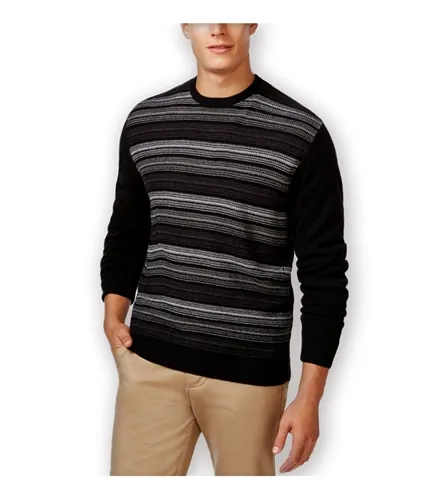 Weatherproof Mens Marled Striped Pullover Sweater